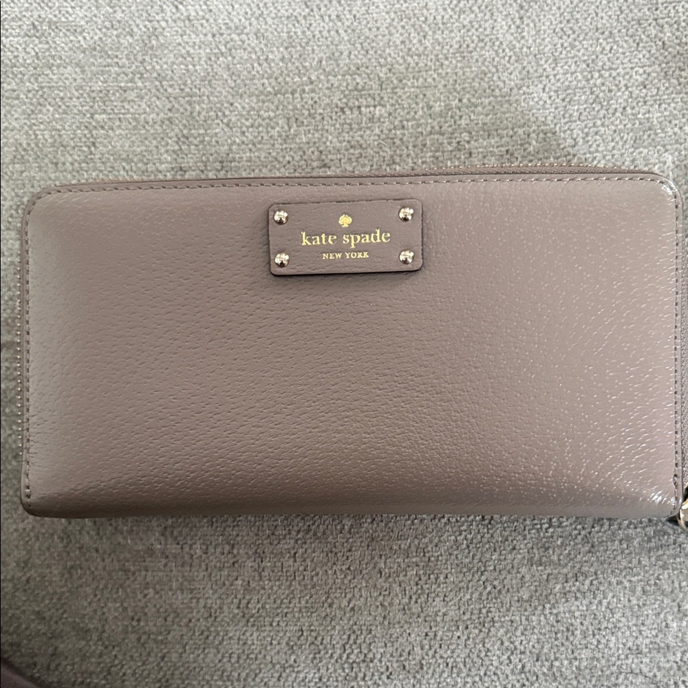 Kate Spade Taupe Leather Wallet